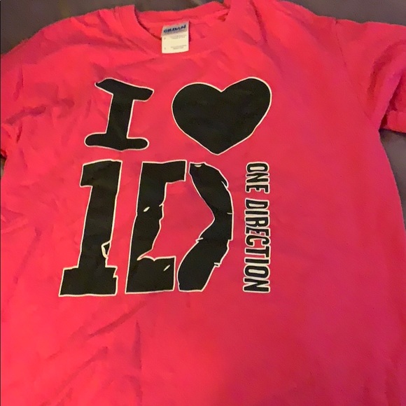 Tops Pink One Direction Shirt Poshmark